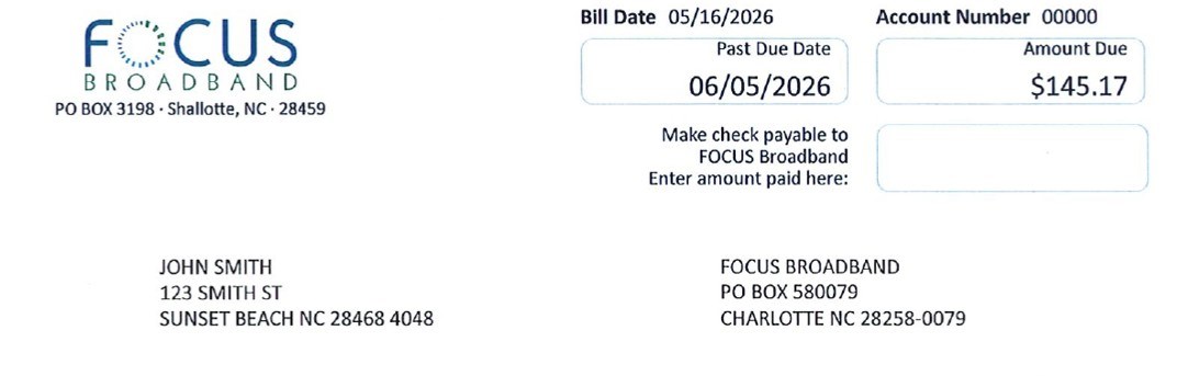 FOCUS Broadband Bill