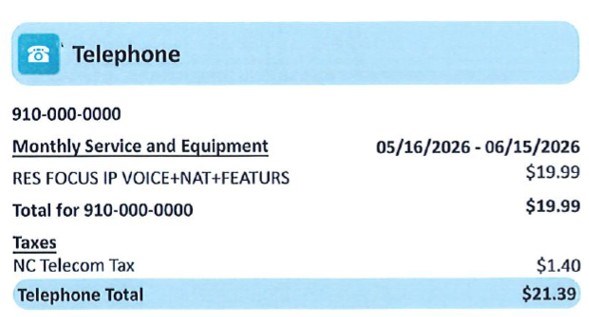 FOCUS Broadband Bill