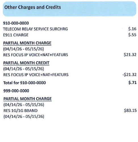 FOCUS Broadband Bill