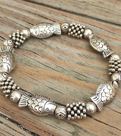 SILVER FISH BRACELET
