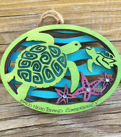 Laser Cut Sea Turtle Ornament