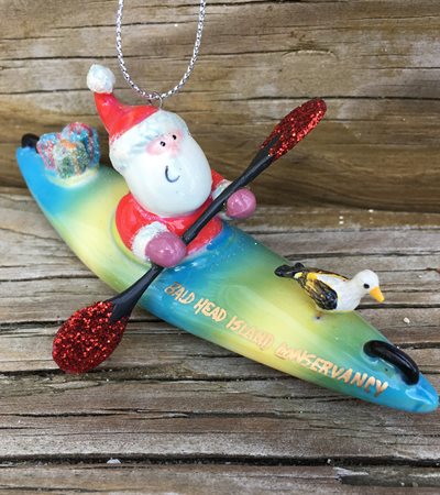 Santa/Kayak Orn