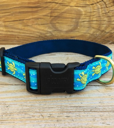 Turtle Ribbon Dog Collar