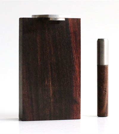 Ukiyohi M1 Wood Dugout-Ultimate World Class- Limited Edition Dugout w/ Titanium & Wood One Hitter Pipe-M1