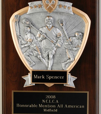 PD9X12 Male Lacrosse Plaque