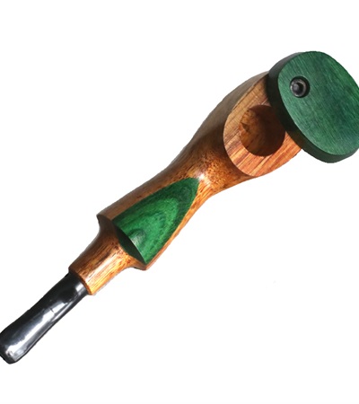 Colorful Exotic Wood Pipes with Swivel Lid- G3 COLOR ETCH BODY- Handcrafted American Pipes