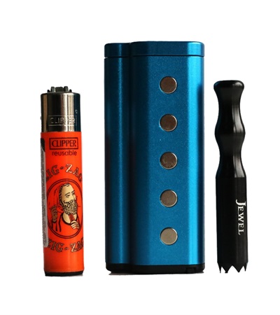 The Pearl- Aluminum Alloy Dugout Stash Box- Built to last a lifetime-BLUE